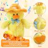 MILEGI Talking Singing Duck Toys Repeats What You Say Walking Duckling Electric Interactive Animated Toy Mimicking Recording Plush Gifts for Baby,Yellow,8'' view 4