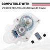OGRC LCG Low Speed Transmission Complete Gearbox with 9T Motor Pinion for 1/10 Axial SCX10 TRX4 RC Crawler DIY Accessories (Acrylic) view 3