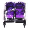 1Pc Double Strollers Rain Sleeve Windproof Protective Case for Twin Baby Prams Left Right/Front Rear view 4