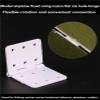 Nylon Pin Hinges 120PCS Flat RC Model Remote Control Aircraft KT Fixed-Wing Plane Aileron Hinge Connection DIY for RC Airplanes(Small 10 pcs) view 2