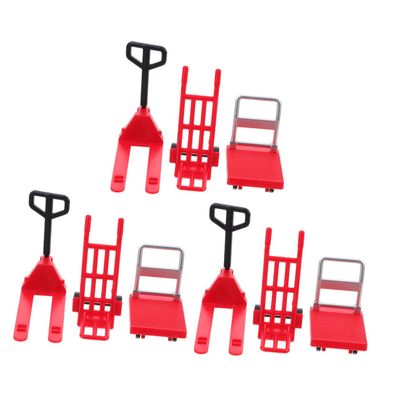 Kisangel Realistic Mini Forklift Model Toy for Boys and Girls Construction Tool Set Moving Platform and Pulley