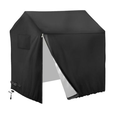 Outdoor Kids Playhouse Cover, Waterproof Cover for Backyard Wooden Playhouse, UV Dustproof Play Houses for Kids Outside, Easy to Put On with Side Zipper