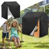Outdoor Kids Playhouse Cover, Waterproof Cover for Backyard Wooden Playhouse, UV Dustproof Play Houses for Kids Outside, Easy to Put On with Side Zipper view 3