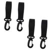DECHOUS 4pairs Multi-Functional Stroller Hooks Rotation Pram Hooks Mom for Stroller view 1