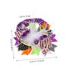 Abaodam 2pcs Girl Embroidery Headpiece Halloween Bow Knot Headband and Orange Black for Newborns to Toddlers Hair Accessory for Dress-up and Photoshoots view 3