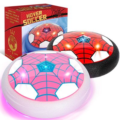 BESTVIVE Hover Soccer Ball, 2 Pack - Indoor Soccer Toys for Kids, Cool Sports Games for Boys and Girls, Birthday GiftsRed and Pink