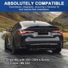 BDBO Rear Spoiler for BMW 4-Series G22 Coupe / M4 G82 2021-2024 Trunk Spoiler Wing Trunk Tail Rear Trunk Lid,Glossy Black Performance - PSM Highkick Style view 3