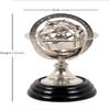 5" Nautical Brass Armillary Sphere World Globe Chrome Maritime Nautical & Collectible view 3