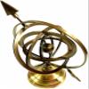 Brass Armillary Sphere With Arrow Nautical Maritime Astrolabe Globe Decor 18 Inch view 3