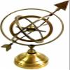 Brass Armillary Sphere With Arrow Nautical Maritime Astrolabe Globe Decor 18 Inch view 4