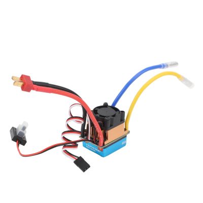 480A Brushed Speed Controller ESC, Multiple Protecting Electronic Speed Controller ESC with Cooling Fan for 1/10 RC Car, Boat