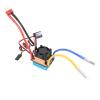 480A Brushed Speed Controller ESC, Multiple Protecting Electronic Speed Controller ESC with Cooling Fan for 1/10 RC Car, Boat view 2