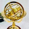 Armillary Brass Sphere Globe Wooden base Pirate's Antique Ship Nautical Sphere Globe 18 Inch (Brass) view 2