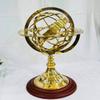 Armillary Brass Sphere Globe Wooden base Pirate's Antique Ship Nautical Sphere Globe 18 Inch (Brass) view 3