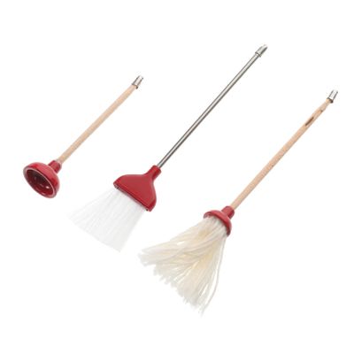 Doll's House Mini Accessory Set Mop Broom Plunger Miniature Cleaning Set for Dollhouse Bathroom Decor