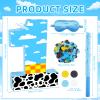 16 Inch Number 1 White Cloud Pinata with 16 Inch Piata Stick Blindfold Confetti for Boy Girl Kids 1st Birthday Party Decorations(1st) view 2