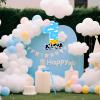 16 Inch Number 1 White Cloud Pinata with 16 Inch Piata Stick Blindfold Confetti for Boy Girl Kids 1st Birthday Party Decorations(1st) view 4