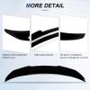 BDBO Spoiler for BMW 4-Series G26 i4 Gran Coupe 2021-2025 Wing Rear Spoiler Trunk Tail Rear Trunk Lid,PSM Style Glossy Black Performance,G26 Accessories view 4