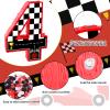 16 Inch Number 4 Race Car Pinata with 16 Inch Piata Stick Blindfold Confetti for Boy Girl Kids 4th Birthday Party Decorations(4th) view 3