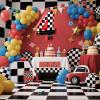 16 Inch Number 4 Race Car Pinata with 16 Inch Piata Stick Blindfold Confetti for Boy Girl Kids 4th Birthday Party Decorations(4th) view 4