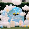 16 Inch Number 3 White Cloud Pinata with 16 Inch Piata Stick Blindfold Confetti for Boy Girl Kids 3rd Birthday Party Decorations(3rd) view 4