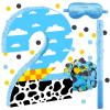 16 Inch Number 2 White Cloud Pinata with 16 Inch Piata Stick Blindfold Confetti for Boy Girl Kids 2nd Birthday Party Decorations(2nd) view 1