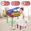 GLACER Kids Piano, 30 Keys Mini Grand Piano with Music Stand and Stool, Classical Electronic Educational Musical Instrument for Girls Boys Ages 3+ (Colorful) view 2