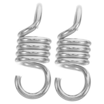 Abaodam 2pcs Stainless Steel Hammock Chair Swing Spring Hanging Swing Spring for Outdoor Hardware