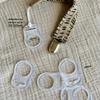 10 Pack Clean Pacifier Clip Silicone Adapter Holder Rings for Pacifier (Food Grade, Clear) view 2
