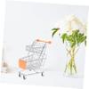 SUPVOX Material Mini Cart Desktop Decoration Sturdy Shopping Cart for Boys and Girls view 3