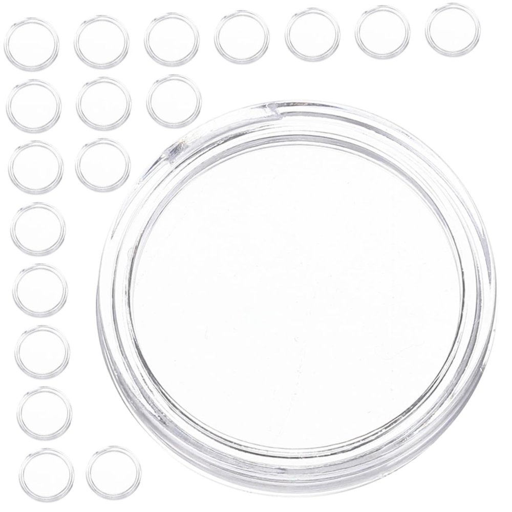 Angoily 50pcs Transparent Holder Cases Clear Protectors for Display and Organization