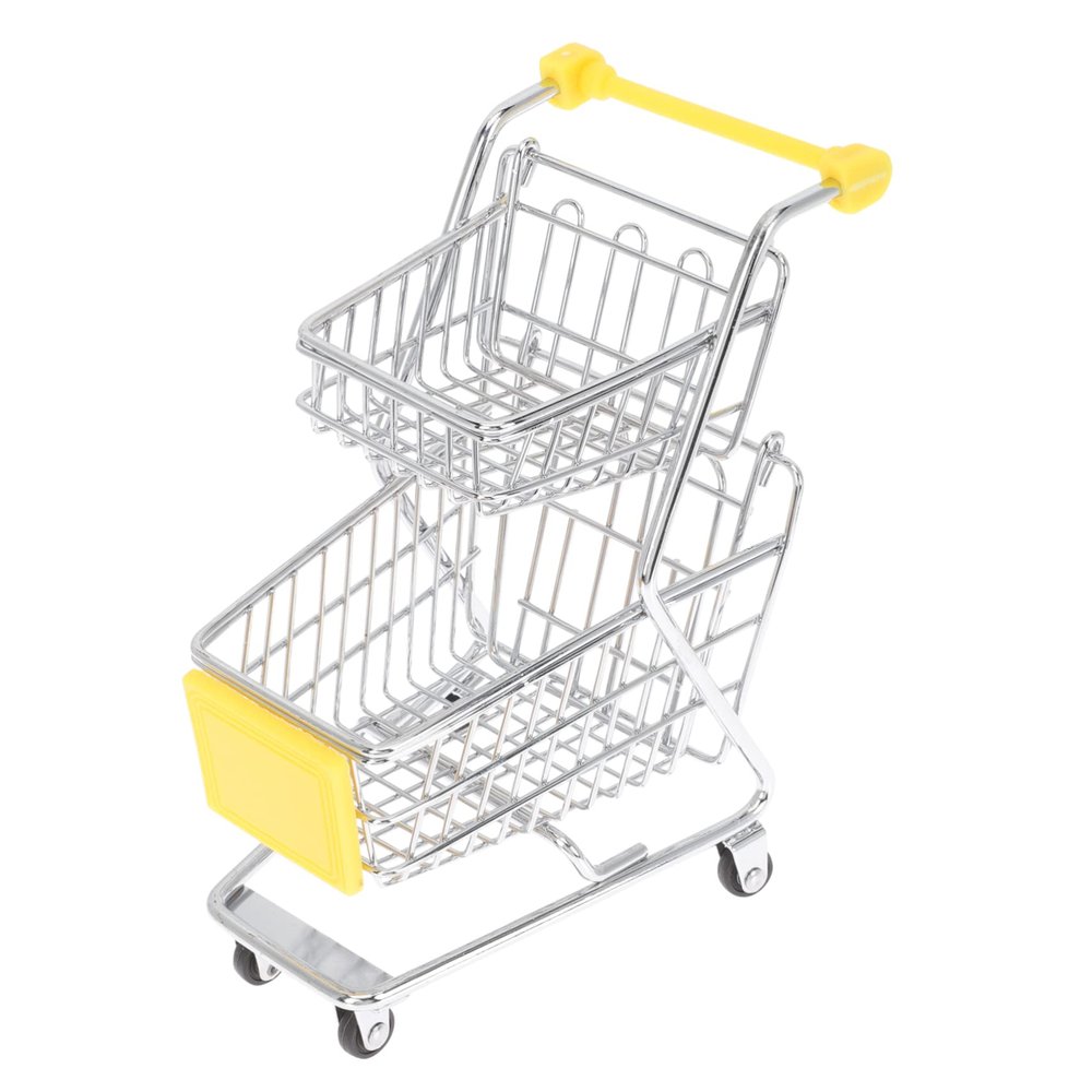 HONMEET Mini Shopping Cart for Boys and Girls Style Toy Shopping Cart Desktop Decor