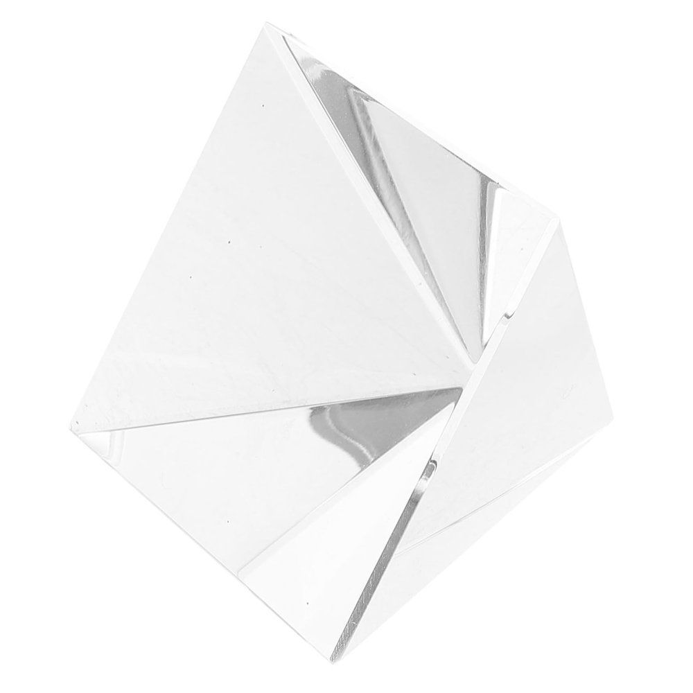 GANAZONO Glass Pyramid Prism Optical Experiment Tool Window Rainbow Decor Suncatcher Ornaments