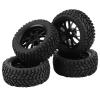 4pcs Set Racing Off Road Car Tires Rubber Tyre Wheel for 1:10 Vehicle Part Off Road RC Tires RC Racing Car Tires 110 Racing Car Tires Tyres 1/10 Off Road Tires RC Car Tires RC view 3