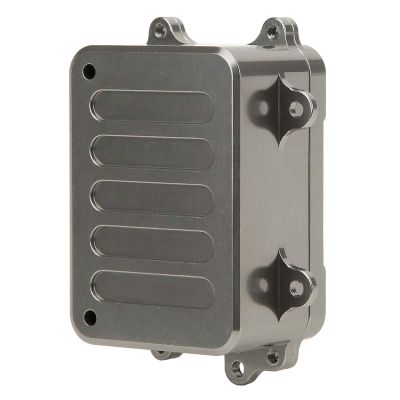 RC Reiver Box ESC Box Pume Parts for SCX10 D90 D110 1/10 RC CAR, Light Metal Material Receptor Comfortable Installation for Fans