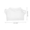 Hemoton Blank Bear Clothes Sublimation-Ready White T-Shirt for Stuffed Animals to Clean for Boys and Girls and Adults view 2