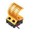aqxreight Heat Sink with Cooling Fan for 1/10 Scale Electric RC Car 380/390 Motor Silver (Gold) view 2