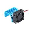 Motor Heat Sink with Cooling Fan Compatible with /10 Scale RC Cars 380 390 Motors Blue Aluminum Design for Enhanced Thermal Management view 1