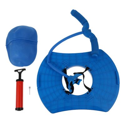 Abaodam 1set Jumping Ball Handle for Boys and Girls Fun Outdoor Sports Toy Pump and Needle Accessories for Exercise and Play Blue Ball Random Pump