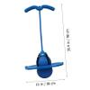 Abaodam 1set Jumping Ball Handle for Boys and Girls Fun Outdoor Sports Toy Pump and Needle Accessories for Exercise and Play Blue Ball Random Pump view 2