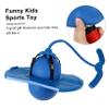 Abaodam 1set Jumping Ball Handle for Boys and Girls Fun Outdoor Sports Toy Pump and Needle Accessories for Exercise and Play Blue Ball Random Pump view 3