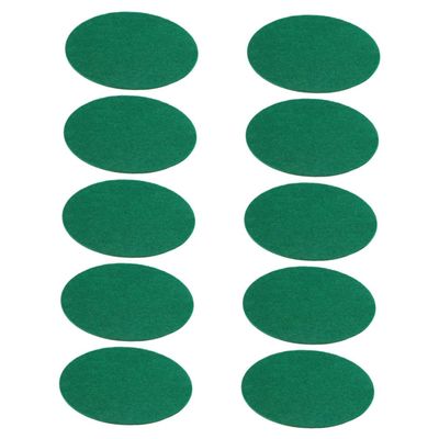 Abaodam 10pcs Replacement Hockey Mallet Felt Pad Green Felt Hockey Paddles for Family Parties and Indoor Fun