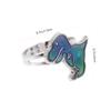 Abaodam 4pcs Cartoon Animal Mood Changing Thermochromic Finger for Boys and Girls Fun Accessories for Parties and Costumes Adorable Dino Elephant view 2