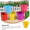 Abaodam 6pcs Mini Sand Buckets for Boys and Girls Tinplate Beach Toys Boy Girl Bucket Design Beach Accessories Random Color view 3