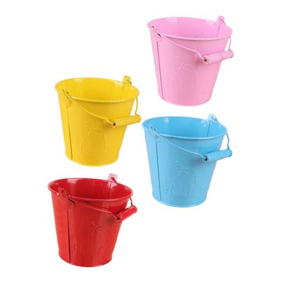 Abaodam 4pcs Boy Girl Sand Buckets Lightweight Mini Beach Bucket Toys for Boys and Girls Fun and Creative Design for Sand Play for Beach and Outdoor Activities