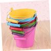 Abaodam 4pcs Boy Girl Sand Buckets Lightweight Mini Beach Bucket Toys for Boys and Girls Fun and Creative Design for Sand Play for Beach and Outdoor Activities view 4