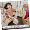 Kisangel 1set Boy Girl Broom and Dustpan Set Mini Cleaning Supplies for Boys and Girls Easy Assembly Space-Saving Design Safe Rounded Edges for Playtime and Educational Activities view 3