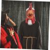 Abaodam Rooster Mask for Halloween Costume Party Realistic Animal Headgear for Masquerade Carnival and Festivals Fun Photo Prop for All Ages view 3