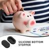 DECHOUS 12pcs Oval Piggy Bank Stopper Coin Bank Bottom Seal Easy Retrieval Plug for Money Saving Box Versatile Design for Various Coin view 3