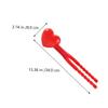 CORHAD Heart Shaped Maker Clip for Boy Girl Outdoor Winter Fun Toy Easy to Use Safe Material for Snow Large with Interchangeable Heads view 4